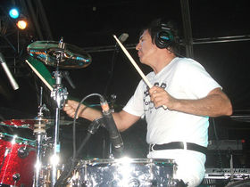 Blondie drummer has stamina of a footballer